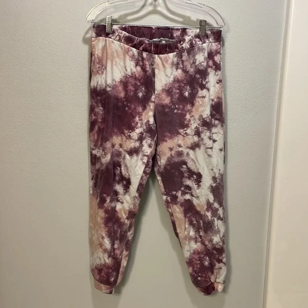Zella woman’s pink,purple and white tie dye sweatpants - Picture 2 of 10